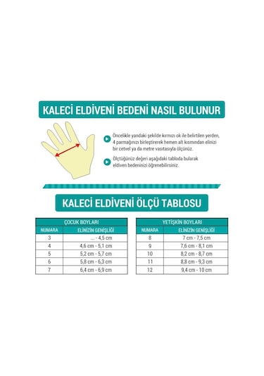 Busso Arena Kaleci Eldiveni 7-8-9-10-11