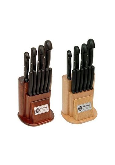 61500 - Sürmene Mutfak Bıçağı Seti - 10 Lu Set Çok Renkli