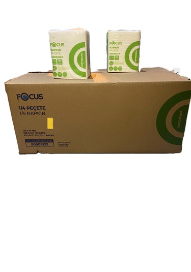 Focus Kare Peçete, Servis Peçete 20x24 Cm 32 Paket Her Paket 100 Adet, Toplam 3200 Adet