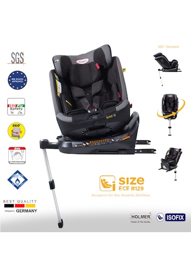 Holmer Capsula Multipro Aero 3D Legfix İ-Size 360 Dönebilir 0-36 KG Oto Koltuğu
