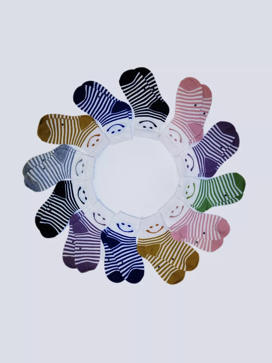 Modnaa Detvora Baskılı Uzun Çoraplar 12 Çift Takım 236885510 Bej