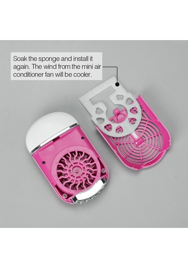 Shineyee Usb Şarjlı Taşınabilir Mini Klima Fan - Kirpik Uzatma & Seyahat İçin Serinletici Hava Üfleyici