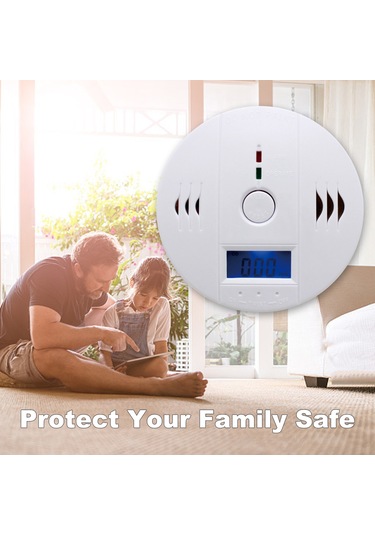 Kosona Kabine Ve Ev Seviyelerinde Kullanıma Uygun Dijital Ekranlı, Pilli Karbon Monoksit Alarmı Co Tespit Cihazı