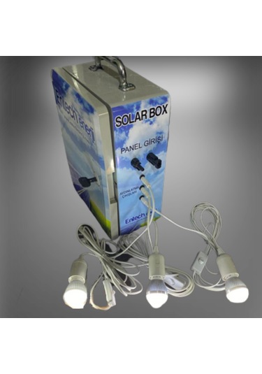 Güneş Enerjili Aydınlatma ve Telefon Şarjı Hazır Paket Sistem