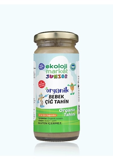 Ekoloji Market Organik Çiğ Tahin 230 G + Organik Keçiboynuzu Özü 290 G