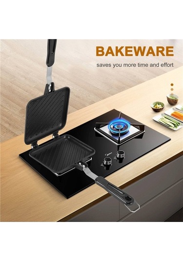 Ulzyvf Siyah Panini Makinesi, Sandviç Ve Kahvaltı Izgara Tavası, Sıcak Sandviç Siyah