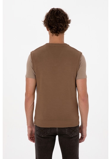 U.s. Polo Assn. Erkek Vizon Süveter 50318158-vr052 Vizon