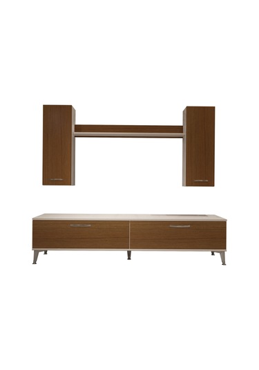 Decoraktiv Eko 7 Slm Std Silver Tv Ünitesi Tv Sehpası Beyaz - Ceviz