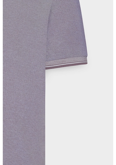 AC&Co / Altınyıldız Classics 4A4820200047MBYXL Düğmeli Polo Yaka Cepsiz Slim Fit Erkek Tişört Mor - Beyaz AC&Co / Altınyıldız Classics 4A4820200047MBYXL Düğmeli Polo Yaka Cepsiz Slim Fit Erkek Tişört Mor - Beyaz