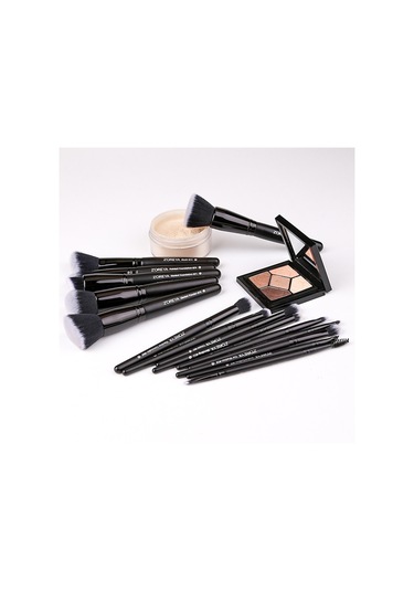 Sones Zoreya Marka Yumuşak Sentetik Kıllar Makyaj Fırçası Seti Göz Makyajı Araçları Hayvanlar Üzerinde Deney Yapmayan Siyah Karıştırma Kırışık Fondöten Fırçaları