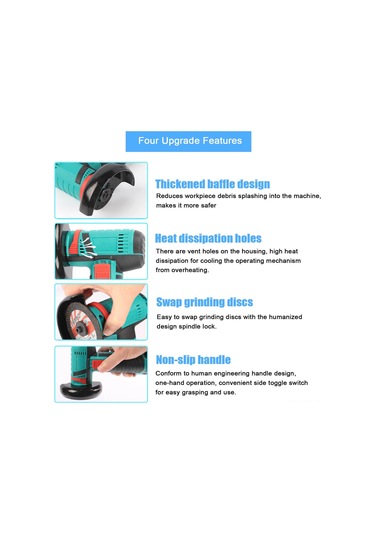 Reedark 19500 Rpm Taşlama Makinesi - Ahşap, Metal, Taş Ve Seramik Kesme & Parlatma İçin Profesyonel El Aleti