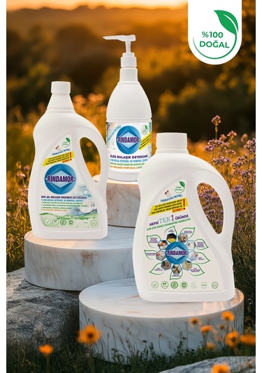 3lü Temizlik Seti-bulaşık Makinesi-elde Bulaşık Deterjanı-tek1 Çok Çok Amaçlı Konsantre Temizleyici 2200 ML