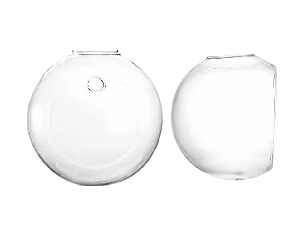 Kangvka Yarı Dairesi Cam Duvarlı Süs Vazo - Isı Dayanıklı Borosilikat, Su Bitkileri Ve Çiçekler İçin Modern Ev Dekoru