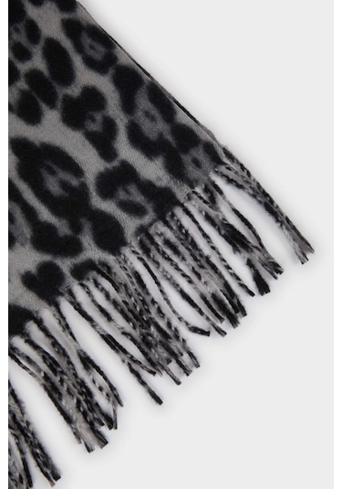 Defacto Kadın Desenli Atkı F3425ax25wnbk26 Siyah