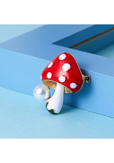 Villovatik Amanita Broş 176966042 Kırmızı