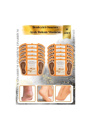 Ayak Peeling Maskesi 10 Lu Soyulma Etkili, Ölü Deri Temizleyici Ve Pürüzsüzleştirici Bakım