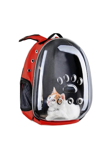 Güleç Pet Astronot Pati Desenli Kedi Köpek Taşıma Çantası