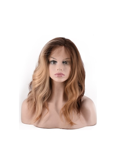 Lebıhmurah Wg2496 Kadın Moda Ön Dantel Peruk Kahverengi Doğal Görünümlü Kadın Cury Peruk