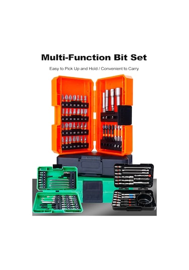 Kangvka 27 Parçalı Profesyonel Elektrikli Tornavida Uç Seti - Çok Amaçlı Ve Dayanıklı Çelik Uçlar İle Taşıma Kutusu