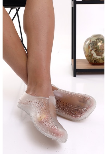 Srb Pvc Kaymaz Taban Deniz Havuz Sörf Plaj Ayakkabısı Patiği Şeffaf