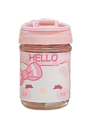 Kızlar Için Taşınabilir, Haşlanma Önleyici, Yüksek Görünümlü Su Bardağı Ynwlp3 Açık Pembe