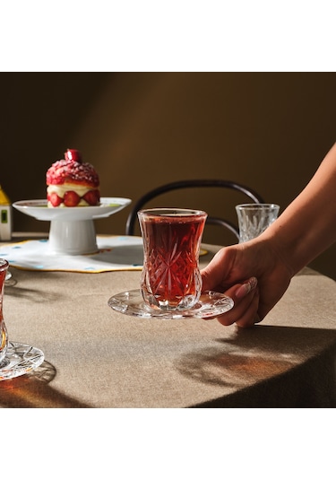 Rcr Melodia 12'li Çay Bardağı Takımı 140 Ml Şeffaf