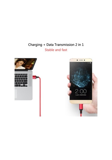 Suofeng Dayanıklı Nilon Örgülü Type-c Kablosu - Hızlı Şarj Ve Sabit Veri Transferi - Samsung Galaxy S9/s8/note 8, Lg V30/g6/g5, Oneplus 5/3t Uyumlu