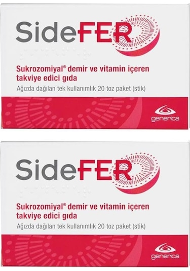 Sidefer 20 Toz Paket Stik 2 Adet
