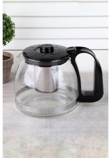 Perotti Isıya Dayanıklı Cam Demlik Süzgeçli Bitki Demliği 1250 ML