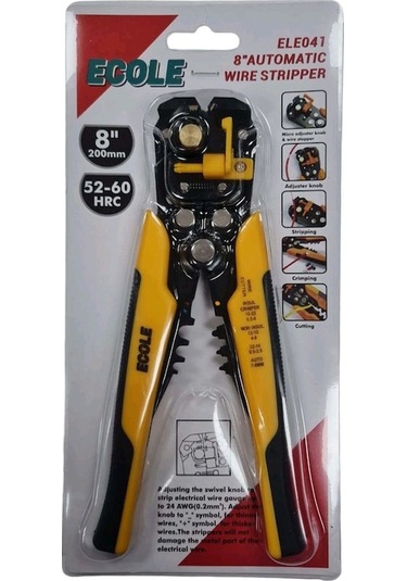 Geeroyoo 8 İnç Otomatik Kablo Sıyırma Pensesi Plus Kablo