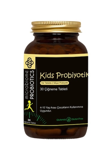Microbiome Kids Probiyotik ve Vitamin 30 Çiğneme Tableti