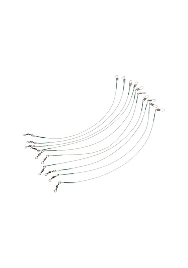 Jeehugo 10'lu Bakır Balık Tutucu Kablosu, Tuzlu Ve Taze Su İçin Uygun, İğne Ve Misina Bağlantısı İle Aşırı Gerilimden Koruma