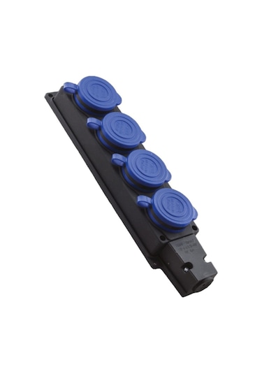 Orel OR2107 Kauçuk 1  x  16 Amper Monofaze Grup Priz 4'lü