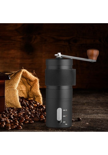 Homyl Taşınabilir El Kahve Öğütücü Kompakt Ev Ofis Siyah