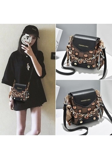 Tongxida Yeni Yabancı Telefonu Stil Moda Kadın Çapraz Çanta Bosphorusboutique Kahverengi Kahverengi