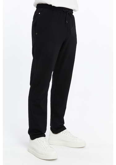 Axxel Erkek Lacivert Arka Cep Fermuarlı Eşofman Alt-p340