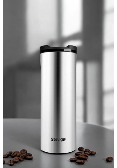 Stevig 2 Go Paslanmaz Çelik Termos Bardak 400 Ml Travel Mug Inox St-200 Inox