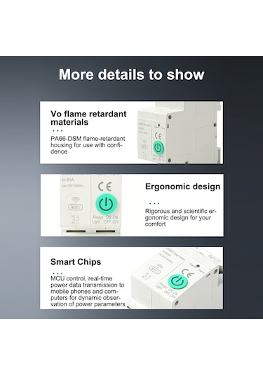 Konesam Akıllı Zigbee Devre Kesici - Uzaktan App Kontrol, Ses Komutu, Çoklu Koruma 40a