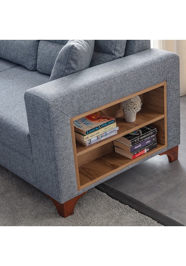 Eymense Tloft Köşe Koltuk Takımı Gri Sol Köşe