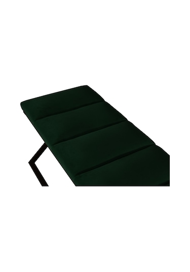 Varcera Black- Yeşil Dilimli Model Puf & Bench & Koltuk & Oturma Bankı & Yatak Odası Önü