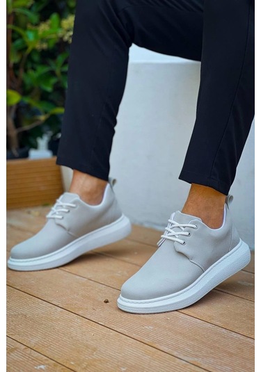 Kb-003 Kuback Gri Süet Bağcıklı Günlük Erkek Ayakkabı Gri