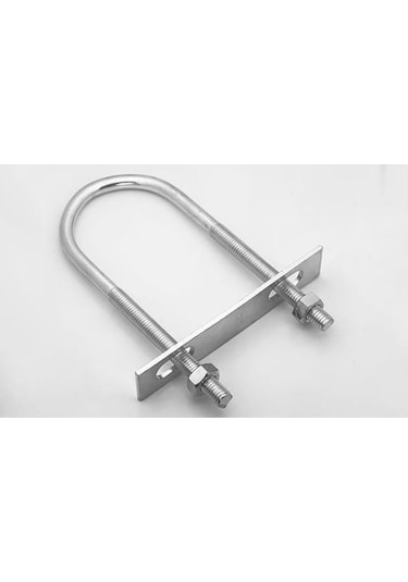 U Civata, Karşılık Demiri + Somunlu - M8x35 - 2 Set 0.45 CM