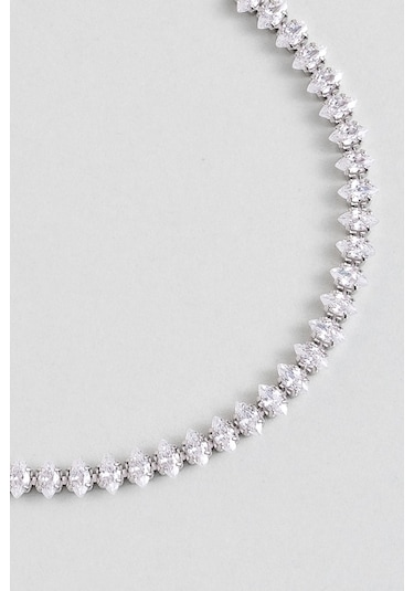 Modern Tasarım 18 Ayar Beyaz Altın Kaplama Ayarlanabilir Gümüş Su Yolu Bileklik