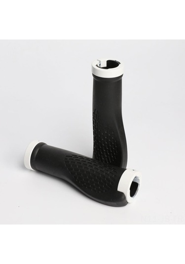 Jeemson Dağ Bisikleti Ergonomik Rezine Tutamak Kapağı - Konforlu Sürdürme Ve Dayanıklı Malzeme İle Bisiklet Aksesuarı Beyaz