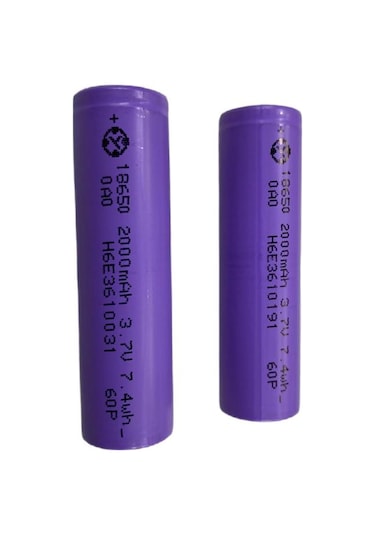18650 3.7 Volt 2000 Mah 10c Lion Pil 1 Adet
