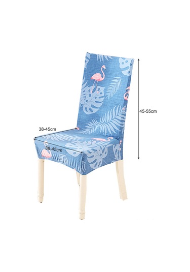 Monyee Polyester Süt İpek Fırınlama Sandalye Kılıfı, 38-45cm Genişlik, 45-55cm Arka Yükseklik, 3 Seçenekli Mavi