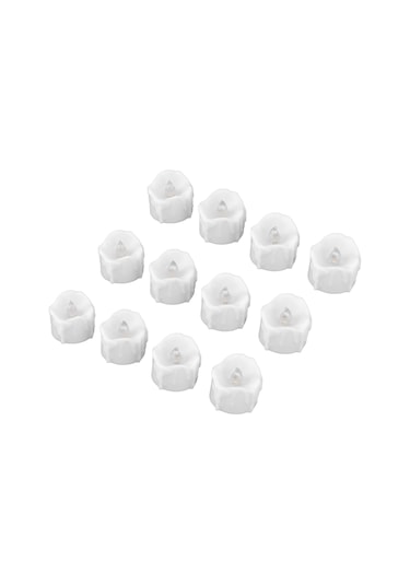 Shineyee 12'li Paket Led Işık Mumları, Uzaktan Kumanda İle Kontrol Edilebilir, Pil İle Çalışır, Gerçekçi Fakat Yangınsız, Ev Dekorasyonu, Düğün, Halloween Ve Noel İçin Islak Beyaz Işık Piller Dahil