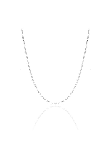 Kadın Gümüş Rodyumlu Forse Model Zincir