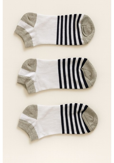 Plus Scorpion Erkek Pamuklu Sneaker Çorap 3 Lü Paket 40-44 Numara Siyah