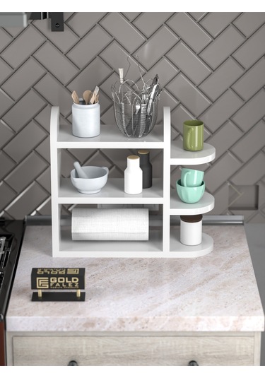 Tv Sehpası Tv Ünitesi Beyaz Gümüş 160 Cm Saraylı 5063 Çok Renkli